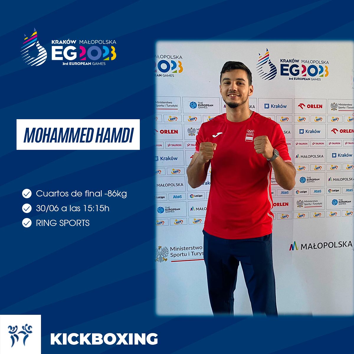 Mohammed Hamdi y Joxe Eguzkiza, en los European Games 2023